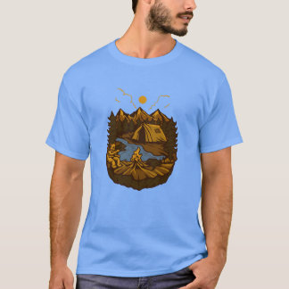 Camiseta menina de ACAMPAMENTO SELVAGEM
