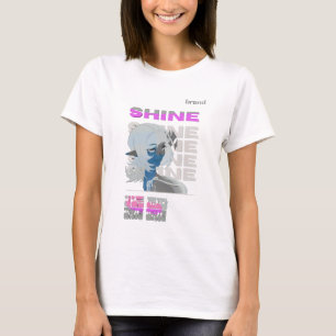 Camiseta Menina de animação bonita