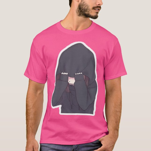 Camiseta Menina de Animação Branca (Frente)