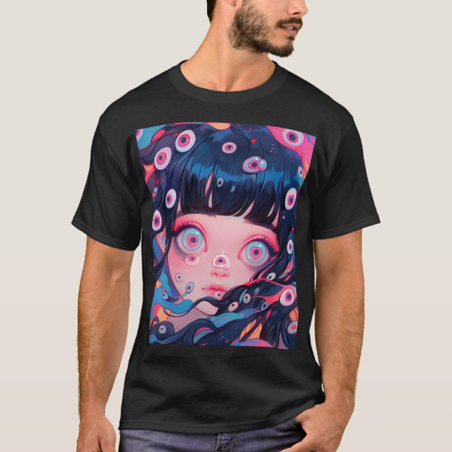 Camiseta Menina de Animação Custa Estranha (Frente)