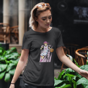 Camiseta Menina de animação de basquete