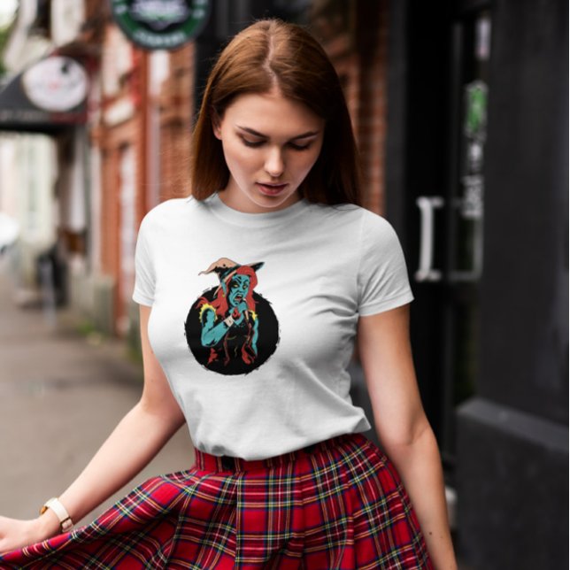 Camiseta Menina de animação do assistente (Criador carregado)