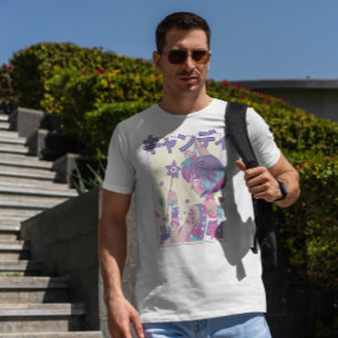 Camiseta Menina De Animação Gira Com Mágica