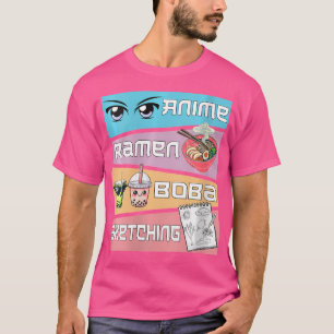 Camiseta Menina de animação "Kawaii Cute" das mulheres