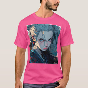 Camiseta Menina de animação Samurai