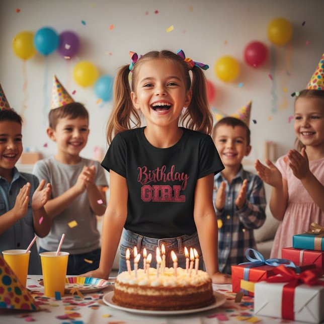 Camiseta Menina de aniversário (Criador carregado)