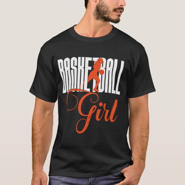 Camiseta Menina de Basquete Assinando Meninas de Boleteiro  (Frente)