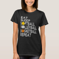 Menina de basquete de voleibol no Sono