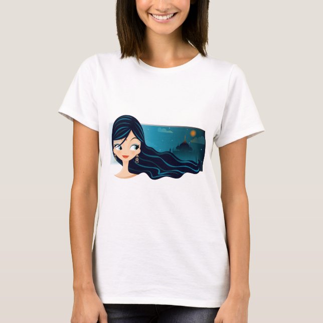 Camiseta Menina de Bollywood (Frente)
