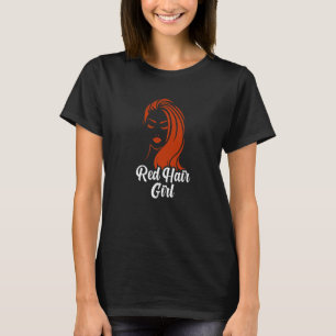 Camiseta Menina de Cabelo Vermelho Ruiva Ruiva de Cabelo Ve