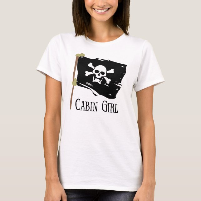 Camiseta Menina de cabine alegre de Roger (Frente)