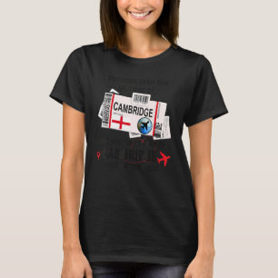 Camiseta Menina de Cambridge Passagem de Embarque de Cambri