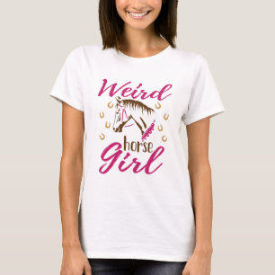 Camiseta Menina de Cavalo Estranha