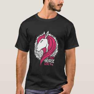 Camiseta Menina de Cavalo Mulheres Eu Amo Meus Cavalos Anda