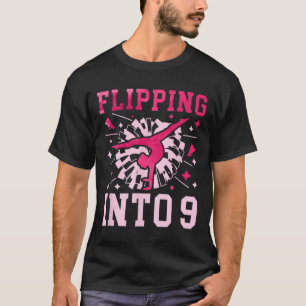 Camiseta Menina de Cheerleading de 9 Anos de Idade Alegria 