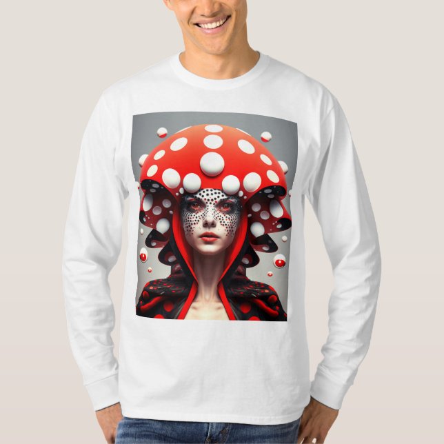 Camiseta Menina de cogumelo 3 (Frente)