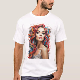 Camiseta Menina de cores