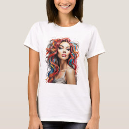 Camiseta Menina de cores