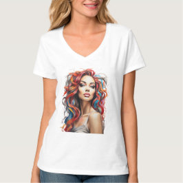 Camiseta Menina de cores