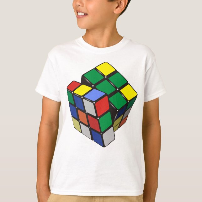 Camiseta Menina de Cubo Magia (Frente)