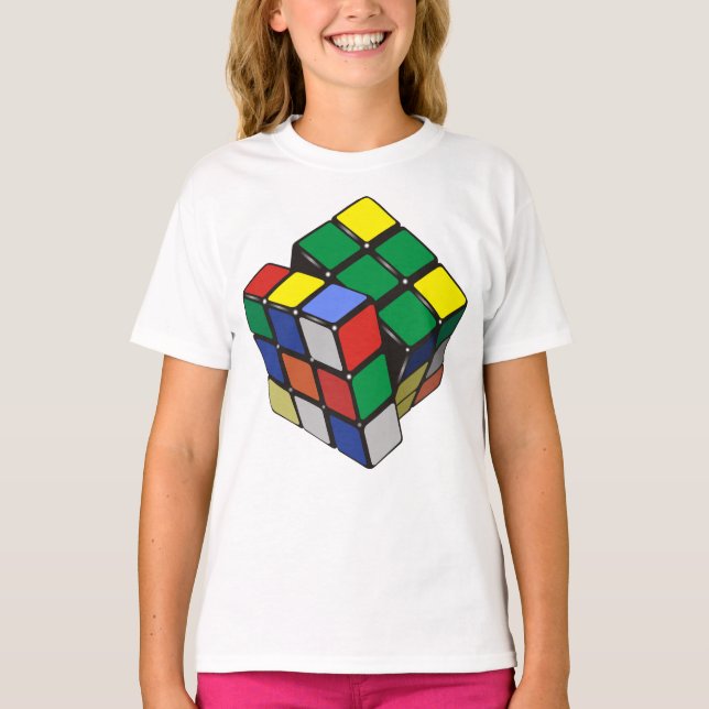 Camiseta Menina de Cubo Magia (Frente)