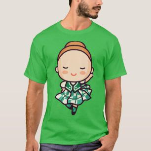 Camiseta Menina de dança popular escocesa