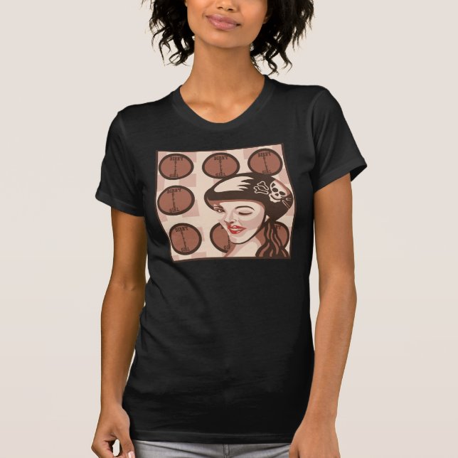 Camiseta menina de derby do rolo (Frente)
