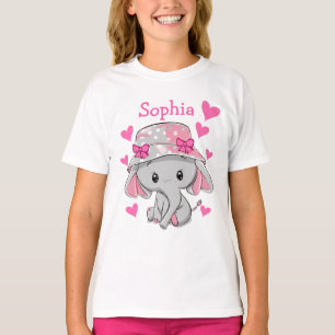 Camiseta Menina de Elefante