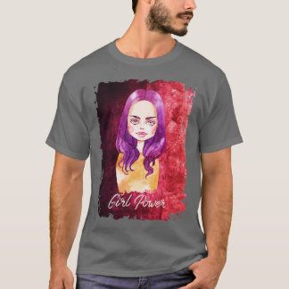 Camiseta Menina de energia cita pintura