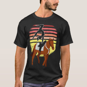 Camiseta Menina de Equitação Ama Esporte de Equitação de Vo