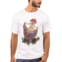 Menina de fantasia de cogumelo