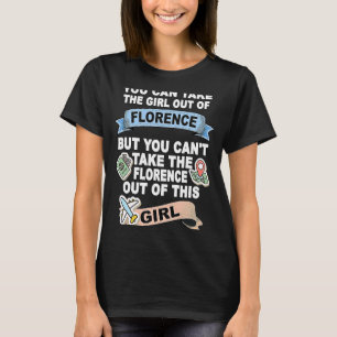 Camiseta Menina de Florença Relocada de Florença