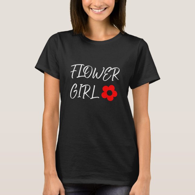 Camiseta Menina de Flores (Frente)