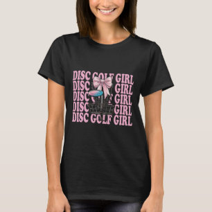 Camiseta Menina de Golfe de Disco Mãe de Golfe de Disco Dia
