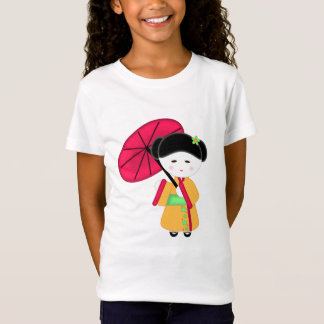 Camiseta Menina de gueixa japonesa