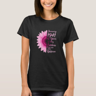 Camiseta Menina de Janeiro de 1941 TShirt 82 Anos 82