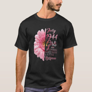 Camiseta Menina de julho de 1944 78 anos 78 anos