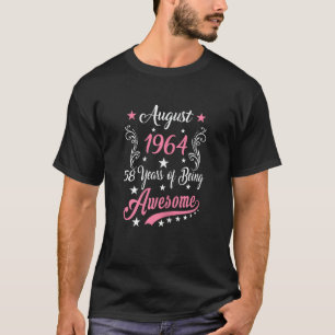 Camiseta Menina de julho de 1964 58º aniversário 58 anos