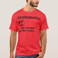 Menina de Matemática Engraçada Definição de Matemá