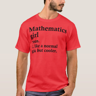 Camiseta Menina de Matemática Engraçada Definição de Matemá