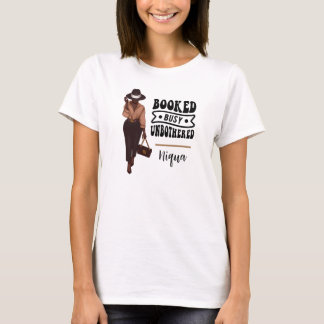 Camiseta Menina de Melanina Personalizada e Ocupada Sem Int