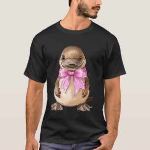 Camiseta Menina de Ornitorrinco com Laço Sedutor Mamãe Dia
