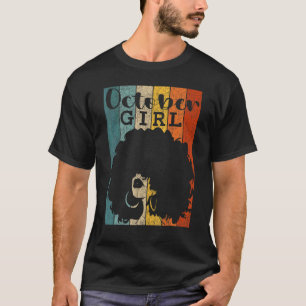 Camiseta Menina de Outubro Diva do Cabelo Afro Natural Mulh