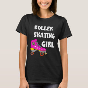 Camiseta Menina de Patins Menina de Patinação Meninas de Pa
