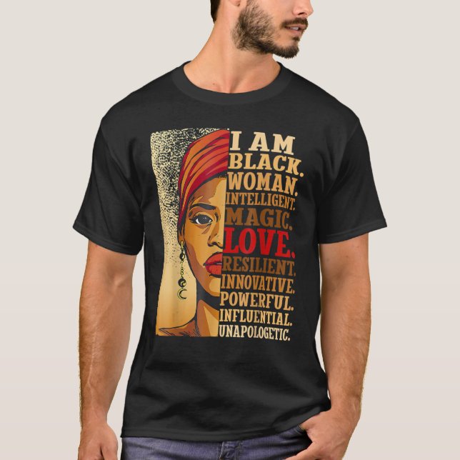 Camiseta Menina de Pele com Melanina Empoderamento Feminino (Frente)