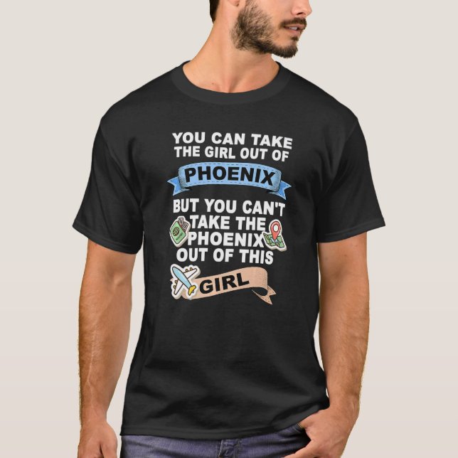 Camiseta Menina de Phoenix City (Frente)