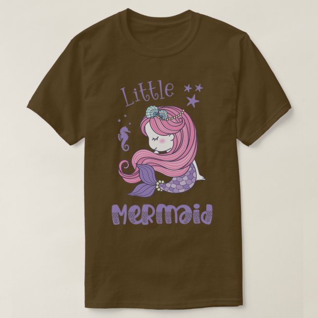 Camiseta Menina de sereia (Frente do Design)