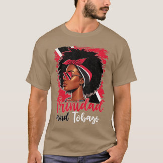 Camiseta Menina de Trinidade e Tobago Bandeira Orgulhosa de