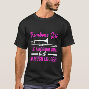 Camiseta Menina de Trombone muito mais alta que Trombonis n