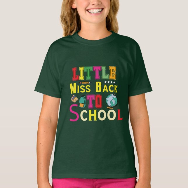Camiseta Menina De Volta À Escola (Frente)